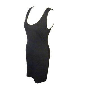 Aqua Pre-Loved Small Polyester Spandex Black Sleeveless Dress
